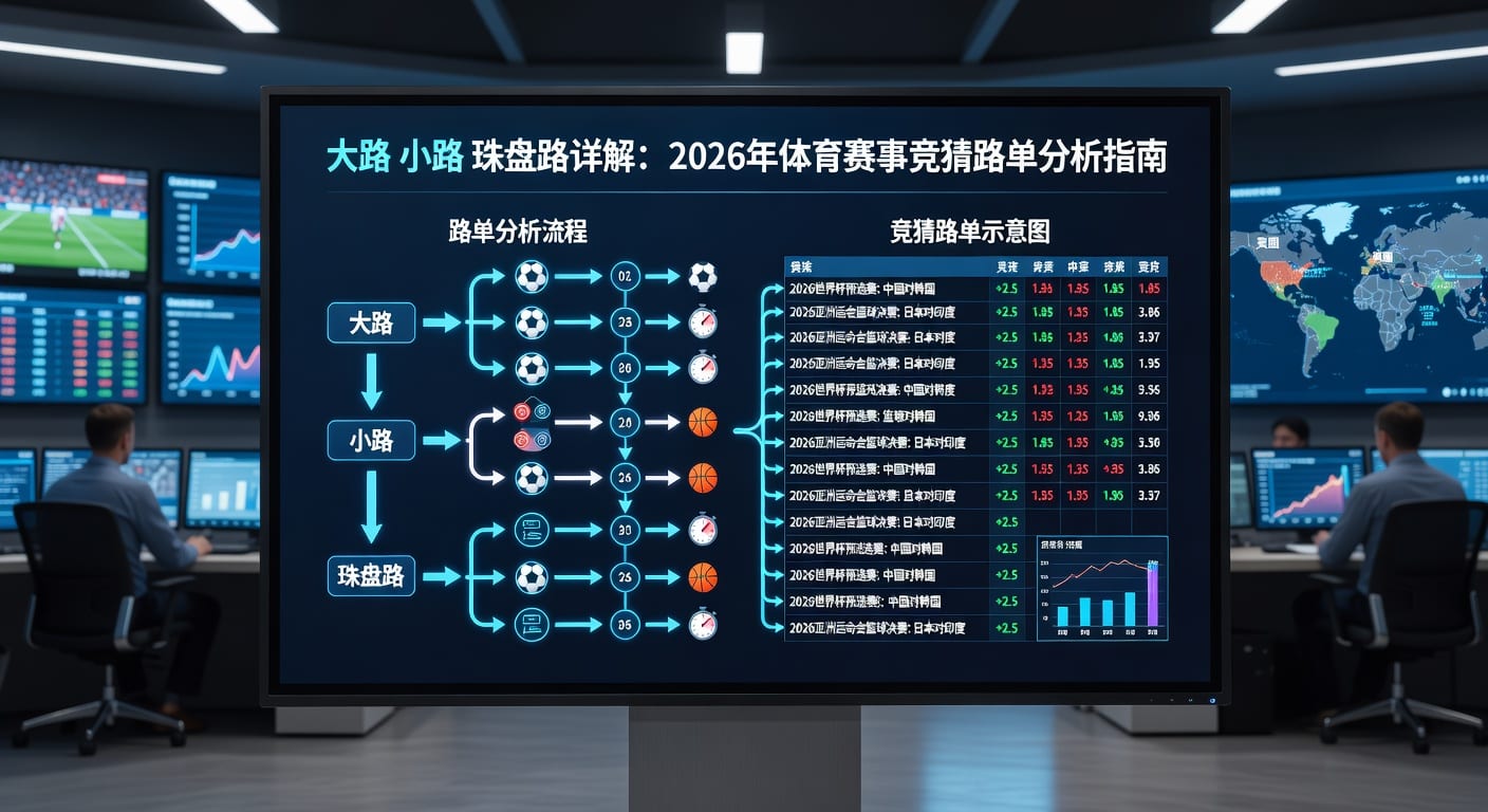 大路小路珠盘路：资深分析师玩转体育盘口预测技巧